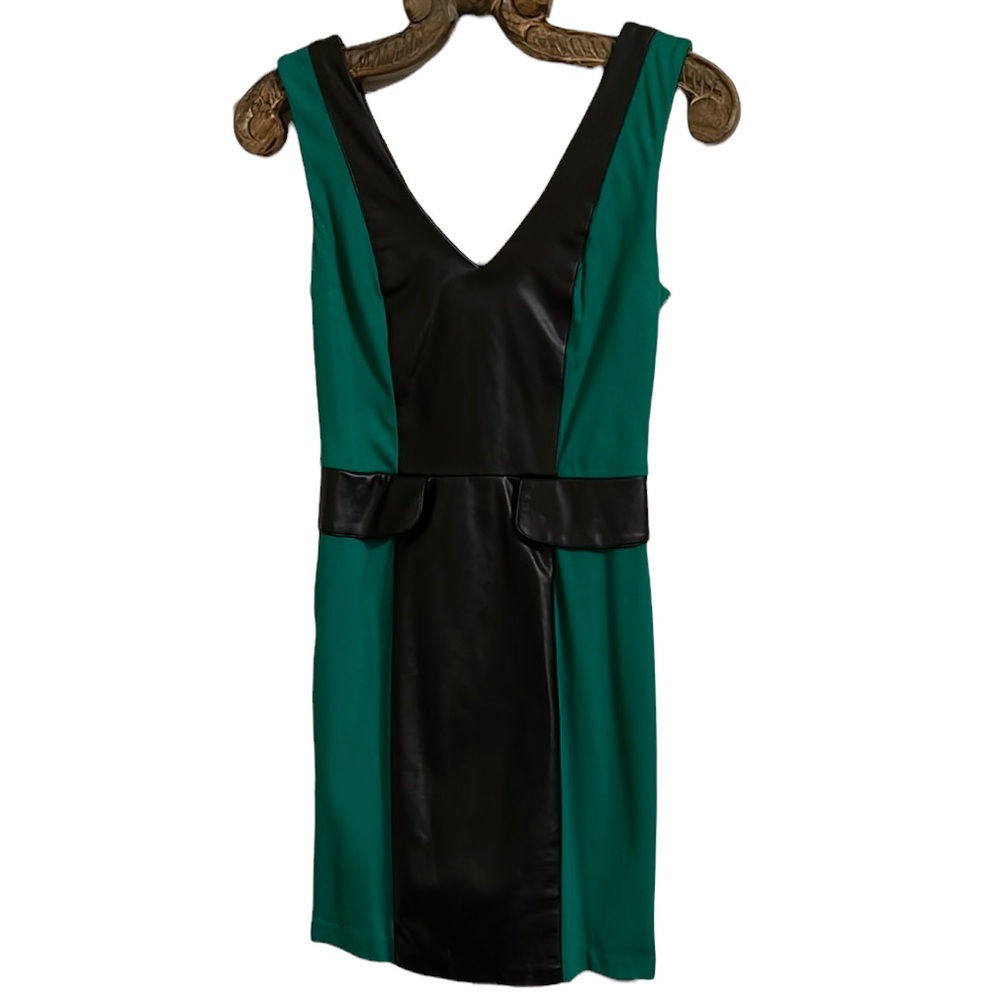 XOXO Green with Faux Black Leather